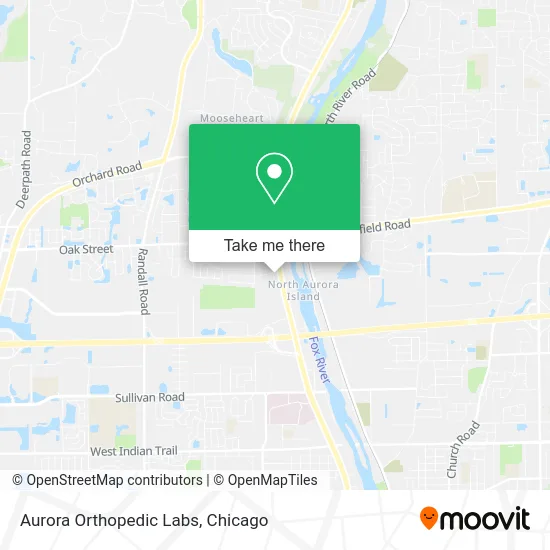 Aurora Orthopedic Labs map
