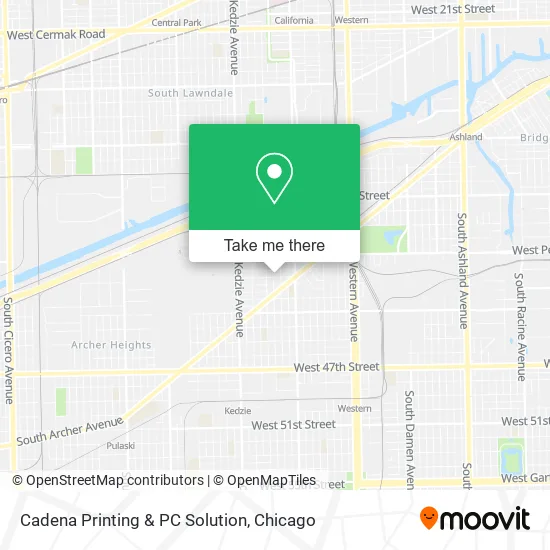 Cadena Printing & PC Solution map
