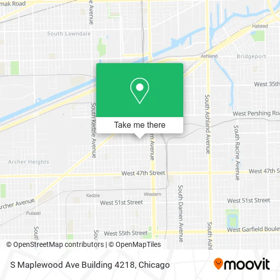 Mapa de S Maplewood Ave Building 4218