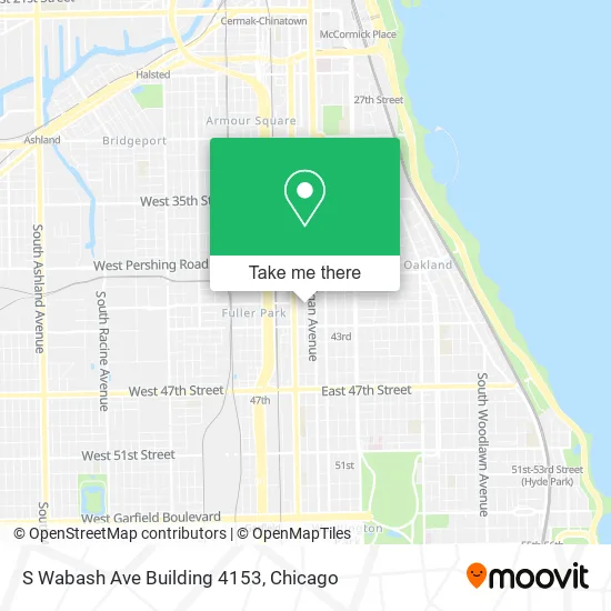 Mapa de S Wabash Ave Building 4153