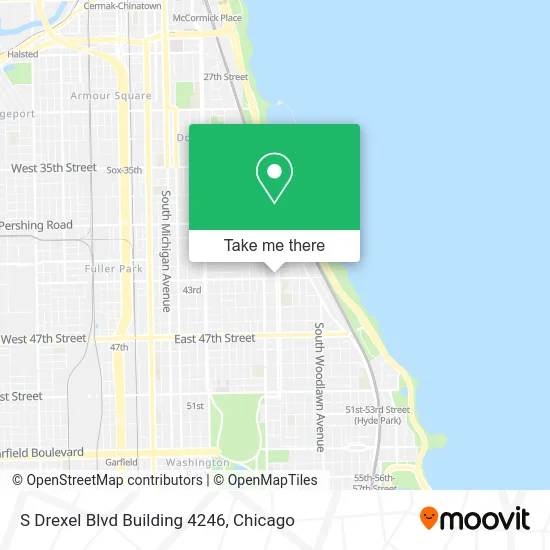 S Drexel Blvd Building 4246 map