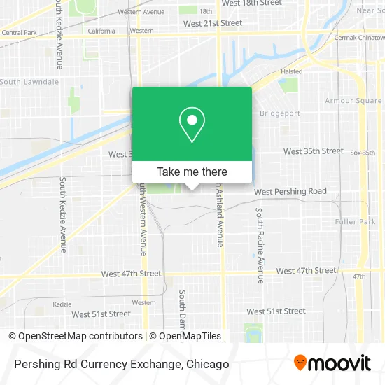 Pershing Rd Currency Exchange map