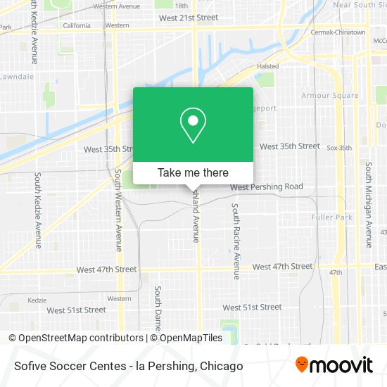 Mapa de Sofive Soccer Centes - la Pershing