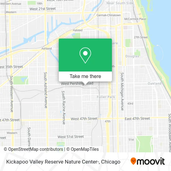 Kickapoo Valley Reserve Nature Center- map