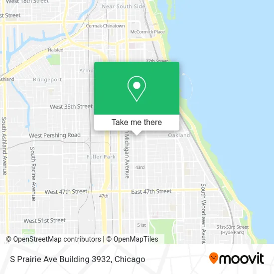 S Prairie Ave Building 3932 map
