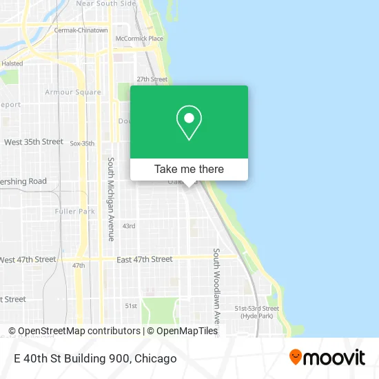 E 40th St Building 900 map