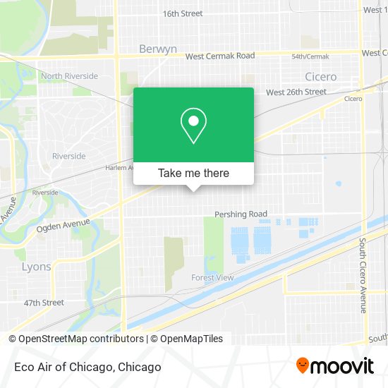 Eco Air of Chicago map