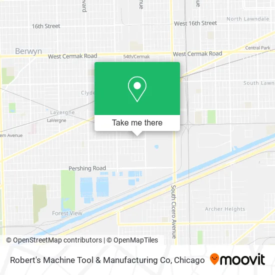 Robert's Machine Tool & Manufacturing Co map