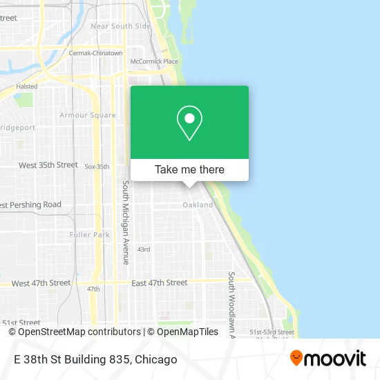 E 38th St Building 835 map