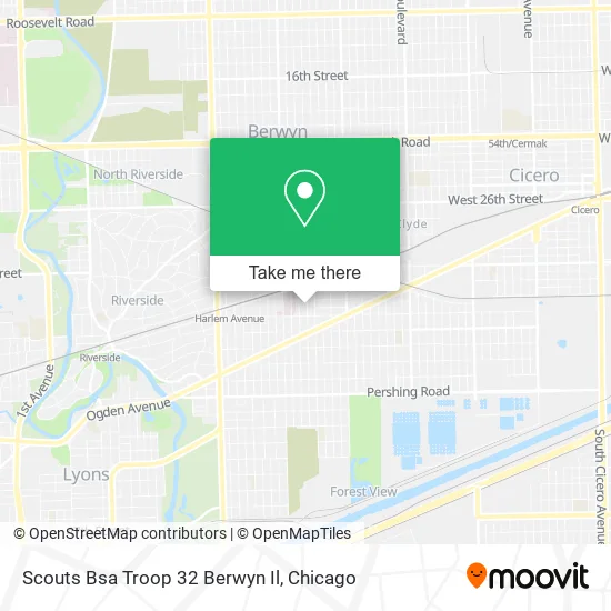 Mapa de Scouts Bsa Troop 32 Berwyn Il