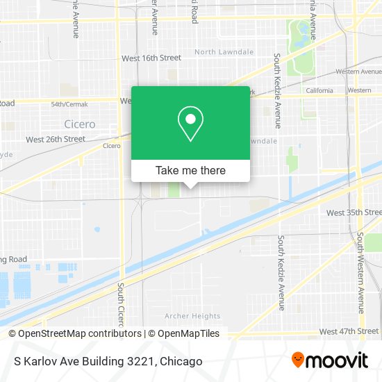 S Karlov Ave Building 3221 map