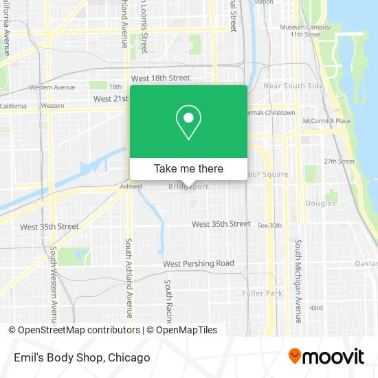 Emil's Body Shop map