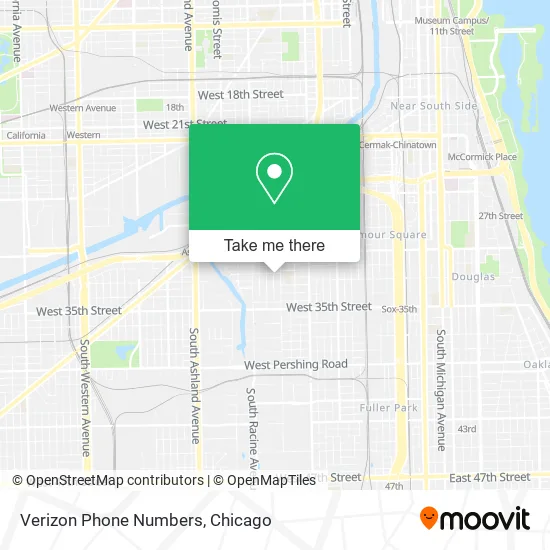 Verizon Phone Numbers map