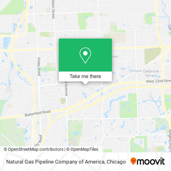 Mapa de Natural Gas Pipeline Company of America