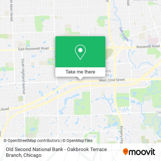 Mapa de Old Second National Bank - Oakbrook Terrace Branch