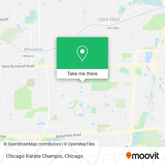 Chicago Karate Champio map