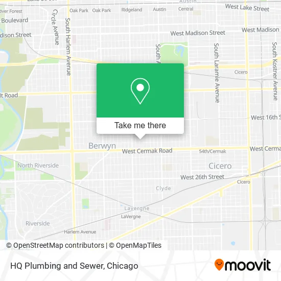 Mapa de HQ Plumbing and Sewer