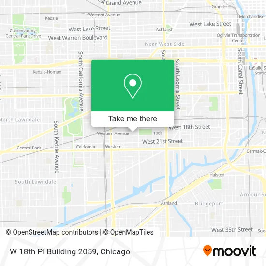 W 18th Pl Building 2059 map