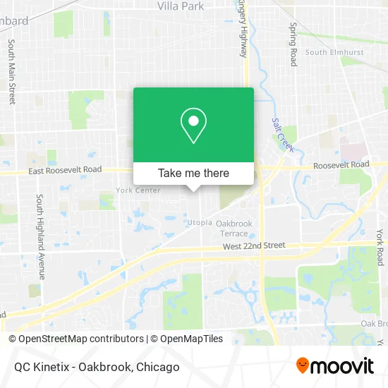 QC Kinetix - Oakbrook map