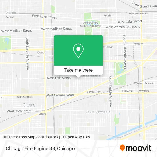 Chicago Fire Engine 38 map