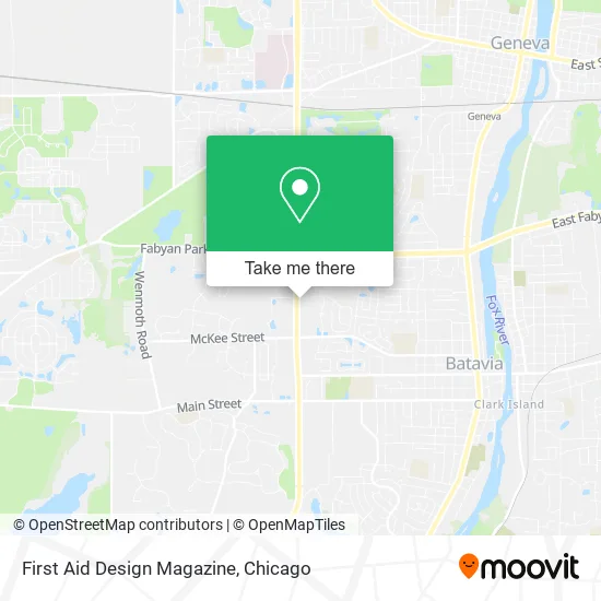 First Aid Design Magazine map