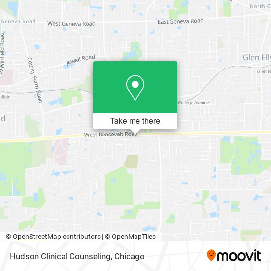 Hudson Clinical Counseling map