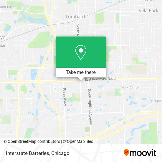 Interstate Batteries map