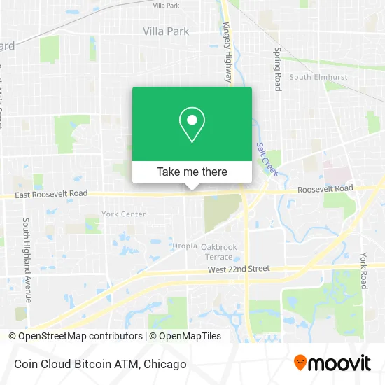 Coin Cloud Bitcoin ATM map