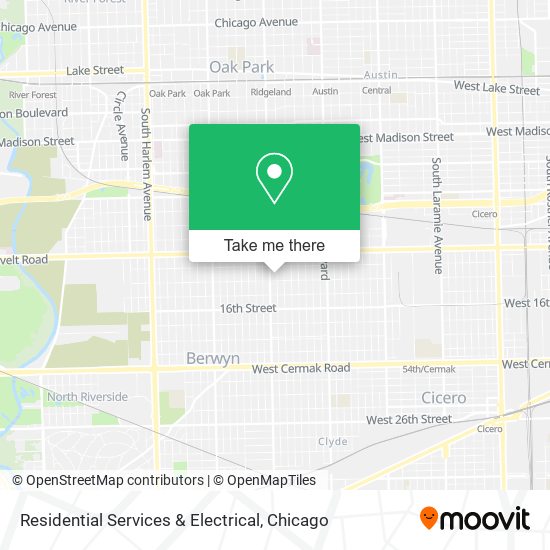 Residential Services & Electrical map