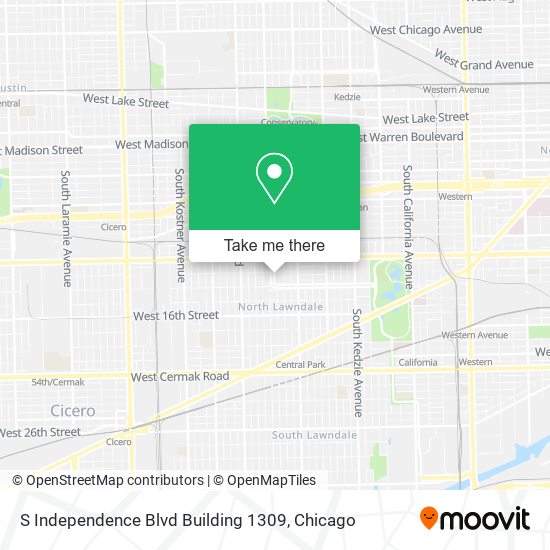 S Independence Blvd Building 1309 map