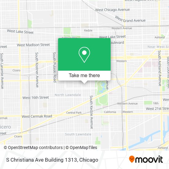 S Christiana Ave Building 1313 map