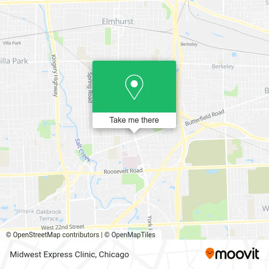 Midwest Express Clinic map