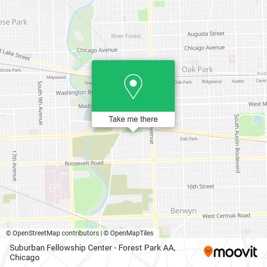 Suburban Fellowship Center - Forest Park AA map