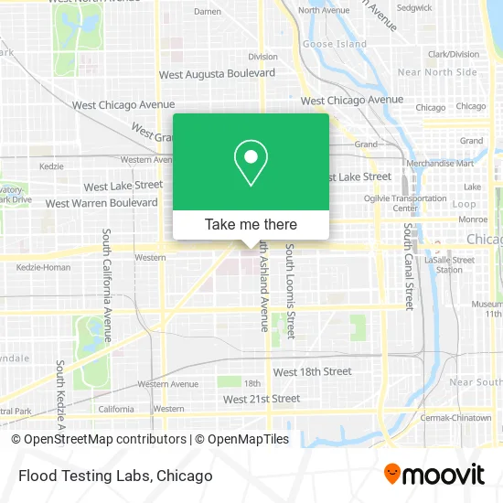 Flood Testing Labs map