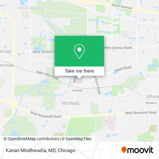 Mapa de Kanan Modhwadia, MD