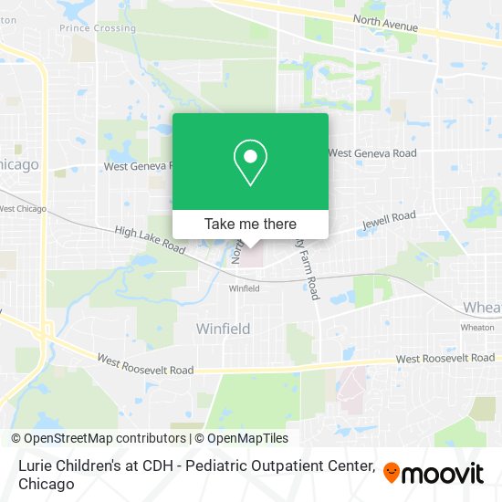 Lurie Children's at CDH - Pediatric Outpatient Center map