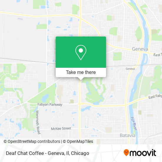 Deaf Chat Coffee - Geneva, Il map