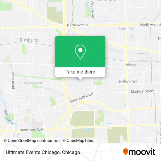 Ultimate Events Chicago map