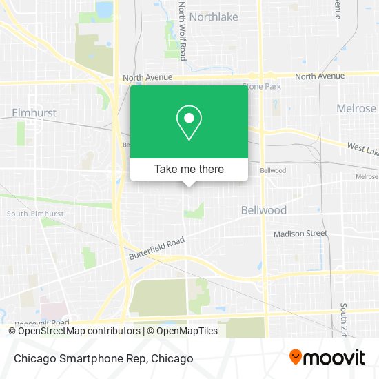 Mapa de Chicago Smartphone Rep