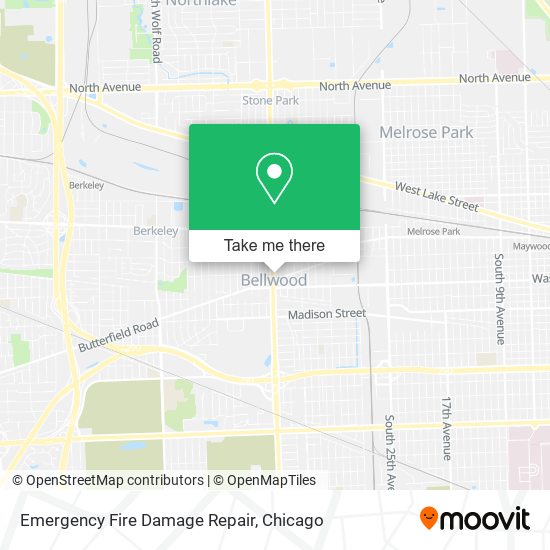 Emergency Fire Damage Repair map