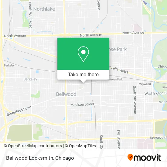 Bellwood Locksmith map