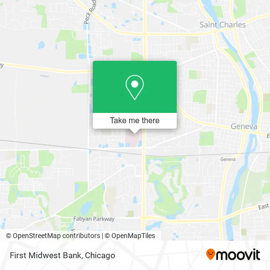 First Midwest Bank map