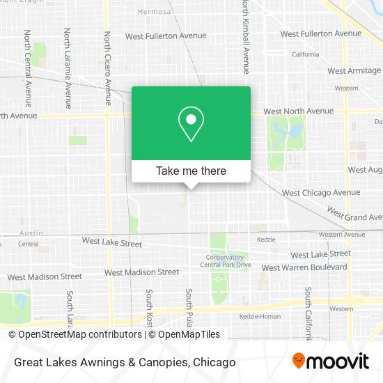 Mapa de Great Lakes Awnings & Canopies