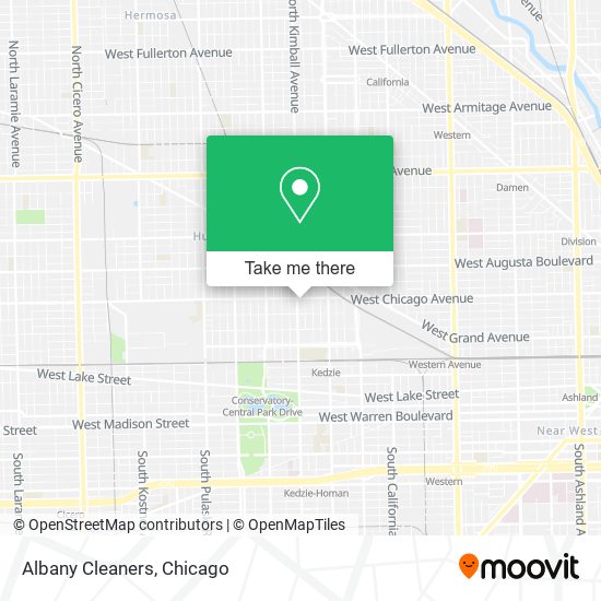 Albany Cleaners map