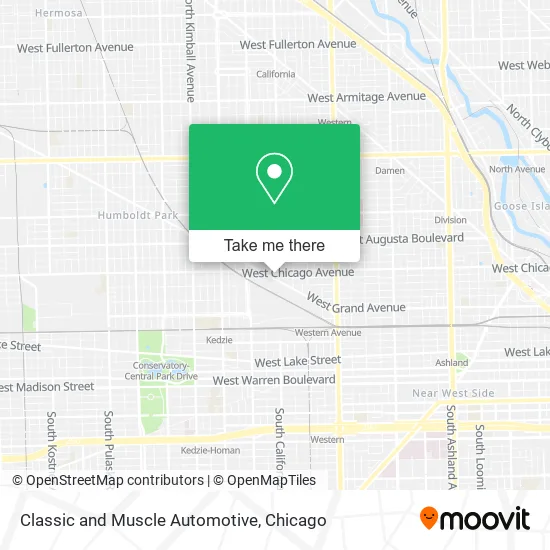 Classic and Muscle Automotive map