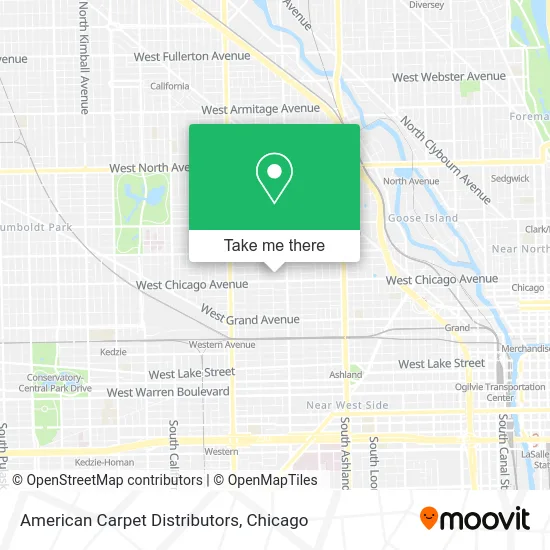 American Carpet Distributors map