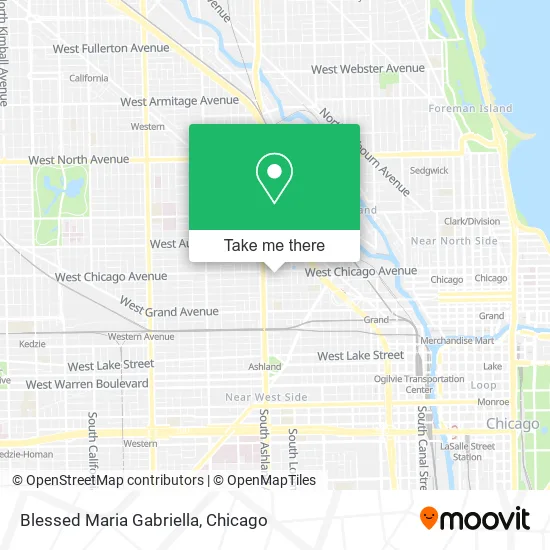 Blessed Maria Gabriella map