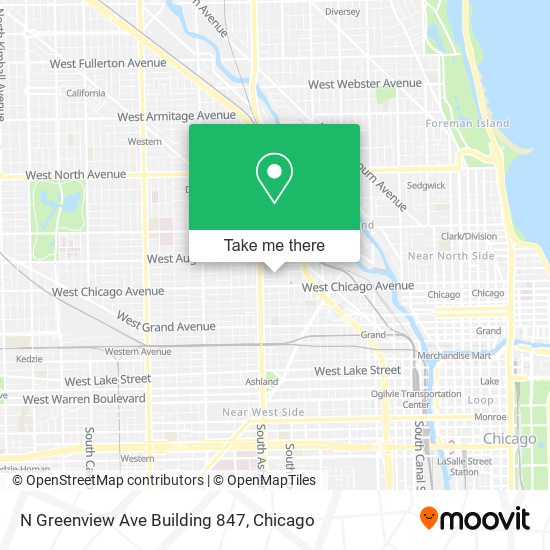 N Greenview Ave Building 847 map