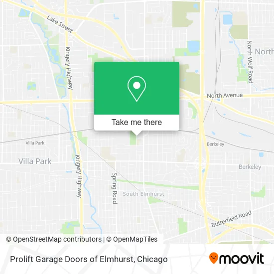 Prolift Garage Doors of Elmhurst map
