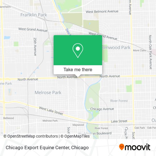 Chicago Export Equine Center map